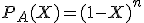 P_A(X) = (1-X)^n